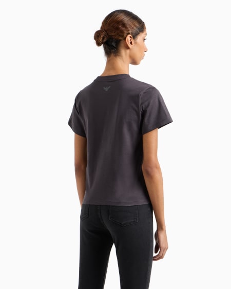 Armani Camiseta De Punto Orgánico Con Estampado De Logotipo ASV