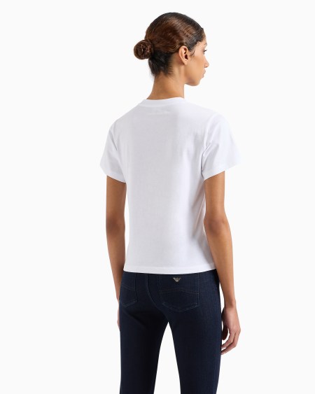 Armani Camiseta De Punto Orgánico Con Estampado De Logotipo ASV