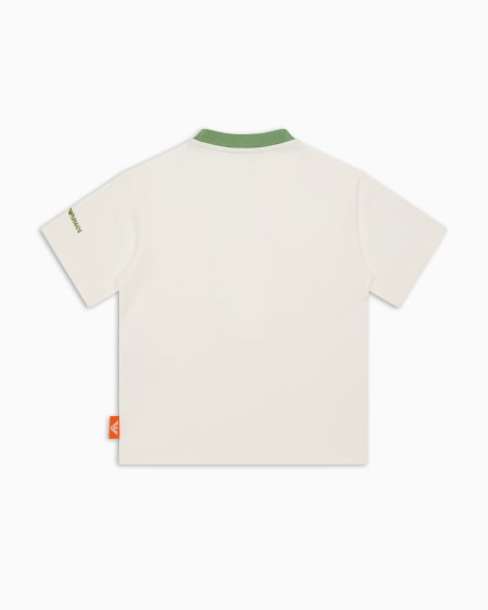 Armani Camiseta De Punto Orgánico Con Estampado Manga Bear Crew ASV