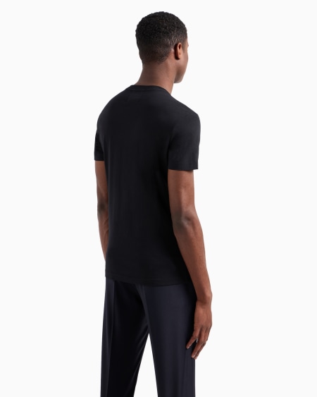 Armani Camiseta De Punto Supima Con Microparche De Logotipo
