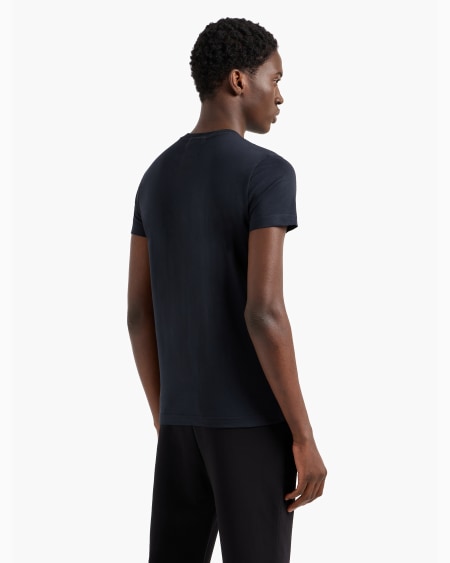 Armani Camiseta De Punto Supima Con Microparche De Logotipo