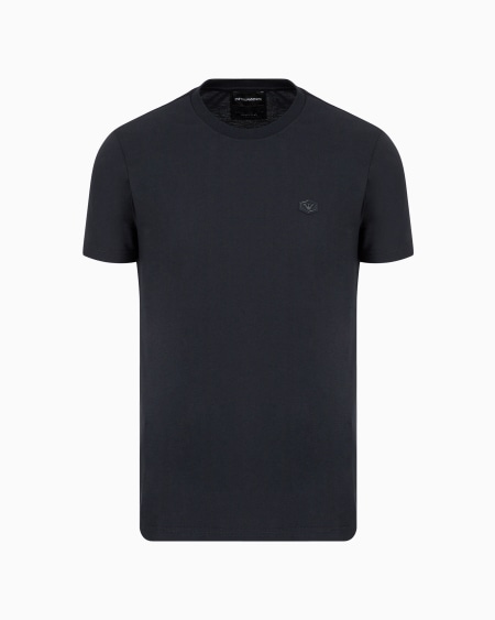 Armani Camiseta de punto supima con microparche de logotipo