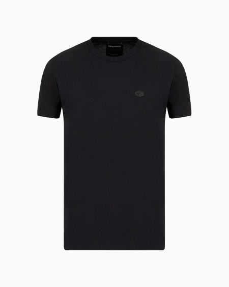 Armani Camiseta De Punto Supima Con Microparche De Logotipo