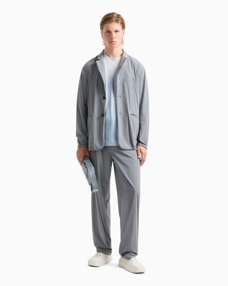 Armani Camiseta Degradada De Corte Ancho En Punto De Mezcla De Lyocell ASV