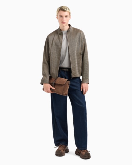 Armani Camiseta Degradada De Corte Ancho En Punto De Mezcla De Lyocell ASV