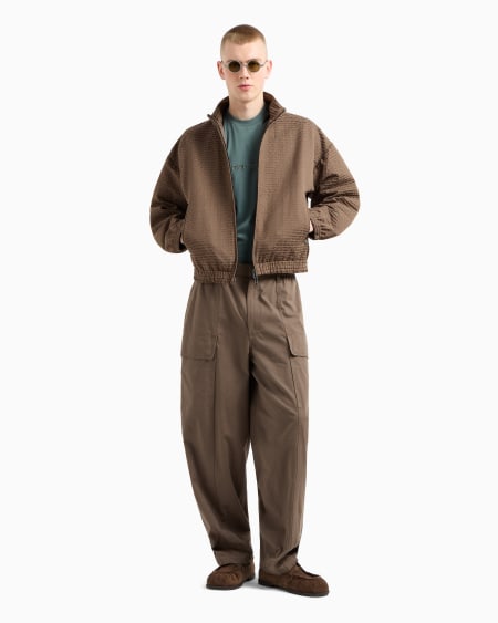 Armani Camiseta En Punto De Mezcla De Lyocell Con Bordado Emporio Armani ASV