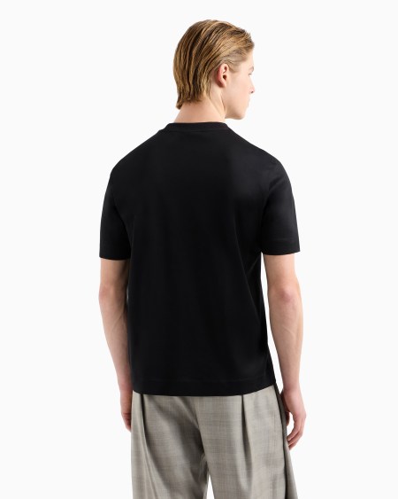 Armani Camiseta En Punto De Mezcla De Lyocell Con Estampado Y Bordado Floral ASV