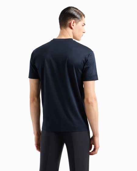 Armani Camiseta En Punto De Mezcla De Lyocell Con Maxilogotipo EA