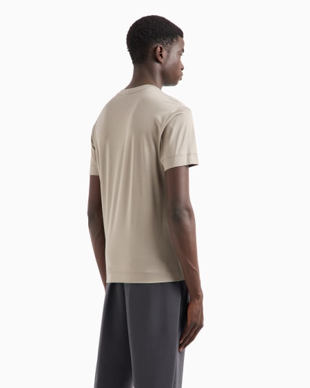 Armani Camiseta En Punto De Mezcla De Lyocell Con Maxilogotipo EA