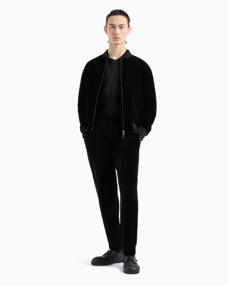 Armani Camiseta Holgada En Punto De Mezcla De Lyocell Con Parche Y Strass Clubwear