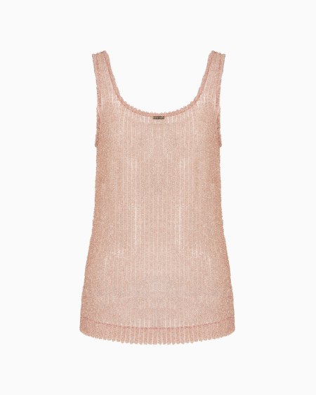 Armani Camiseta sin mangas playera de lúrex jaspeado