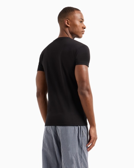 Armani Camiseta Slim Fit De Estar Por Casa Con Logotipo De Arcoíris