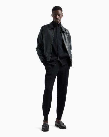 Armani Cárdigan Con Cremallera Completa De Punto Liso