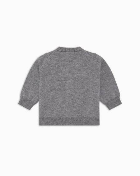 Armani Cárdigan Con Escote De Pico En Mezcla De Lana