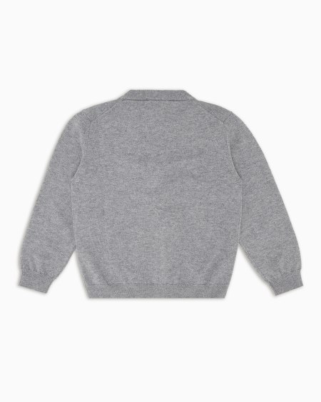 Armani Cárdigan Con Escote De Pico En Mezcla De Lana