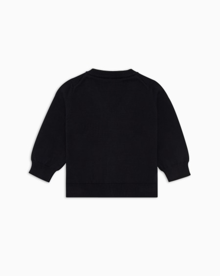 Armani Cárdigan Con Escote De Pico En Mezcla De Lana