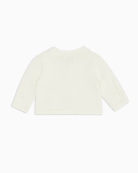 Armani Cárdigan De Punto Con Logotipo En Intarsia Y Motivo Tendresse