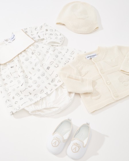 Armani Cárdigan De Punto Con Logotipo En Intarsia Y Motivo Tendresse