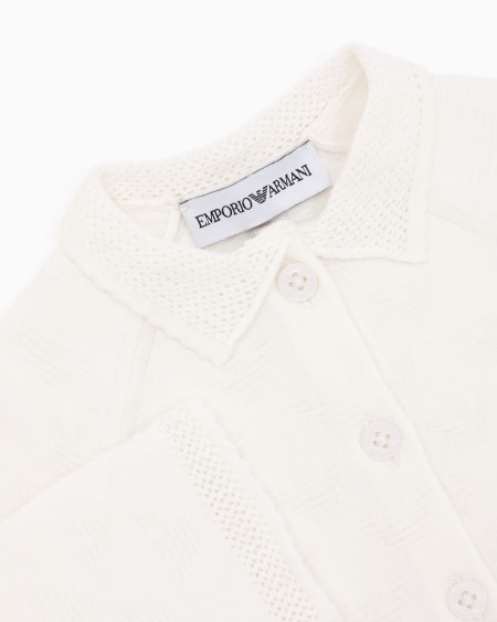 Armani Cárdigan De Punto Jacquard Con Motivo Integral De águila