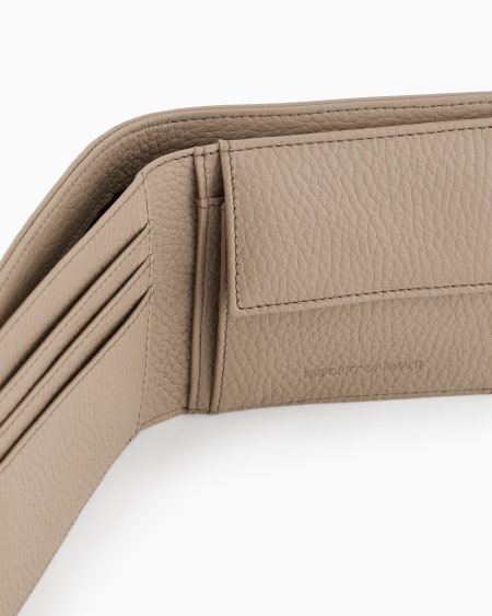 Armani Cartera Con Bolsillo Monedero De Piel Abatanada