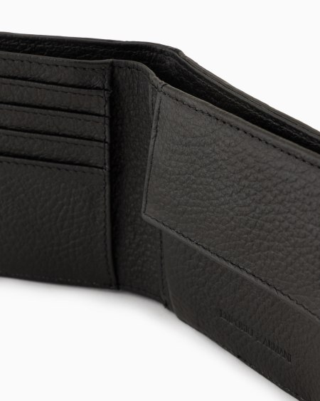 Armani Cartera Con Bolsillo Monedero De Piel Con Motivo Integral De águila En Relieve