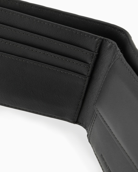 Armani Cartera Con Monedero De Piel Con Motivo Integral En Relieve