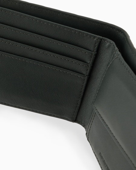 Armani Cartera Con Monedero De Piel Con Motivo Integral En Relieve