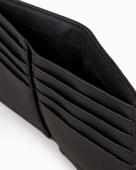 Armani Cartera De Piel Saffiano Regenerada Con Placa De águila ASV