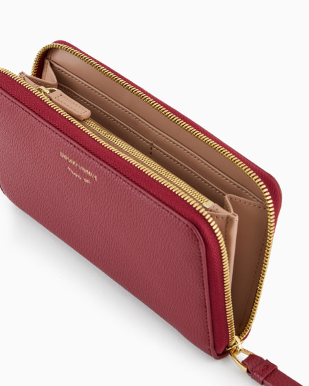 Armani Cartera MyEA Con Cremallera Perimetral Y Estampado De Ciervo