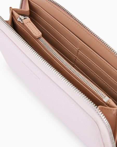 Armani Cartera MyEA Con Cremallera Perimetral Y Estampado De Ciervo