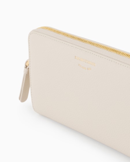 Armani Cartera MyEA Con Cremallera Perimetral Y Estampado De Ciervo