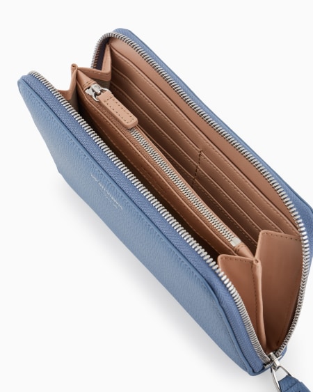 Armani Cartera MyEA Con Cremallera Perimetral Y Estampado De Ciervo