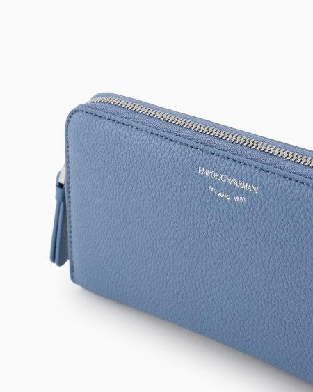 Armani Cartera MyEA Con Cremallera Perimetral Y Estampado De Ciervo