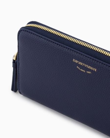 Armani Cartera MyEA Con Cremallera Perimetral Y Estampado De Ciervo