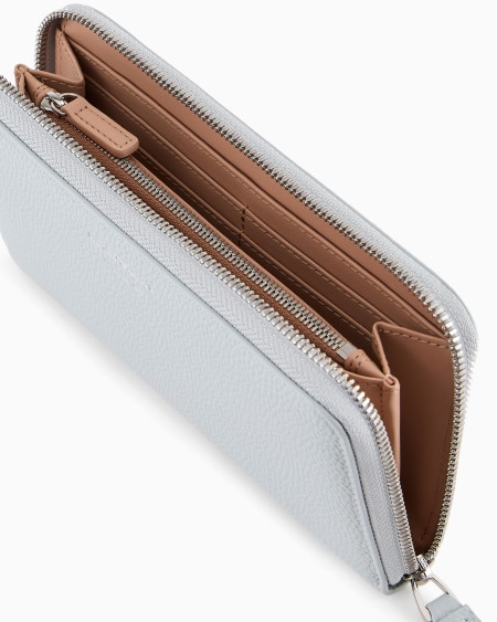 Armani Cartera MyEA Con Cremallera Perimetral Y Estampado De Ciervo