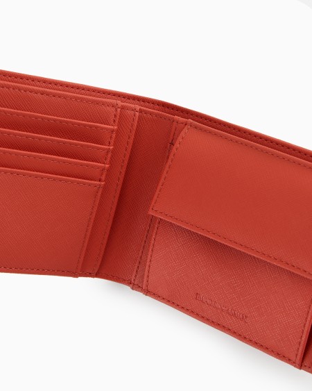 Armani Cartera Plegable De Piel Saffiano Regenerada ASV