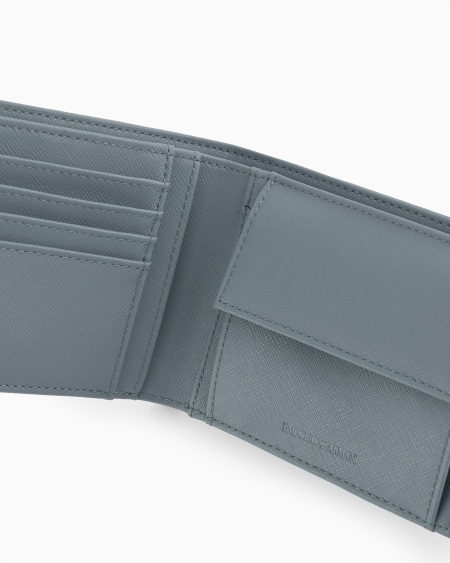 Armani Cartera Plegable De Piel Saffiano Regenerada ASV