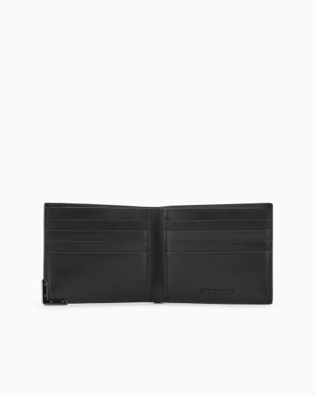 Armani Cartera Plegable De Piel Vegetal De Primera Calidad