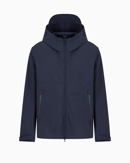 Armani Cazadora con capucha de nailon resistente al agua Travel Essential