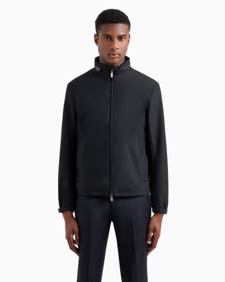 Armani Cazadora Con Cremallera Completa De Nailon Y Capucha Extraíble