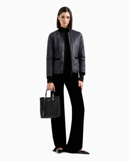 Armani Cazadora Con Cuello De Tira Reversible De Nailon