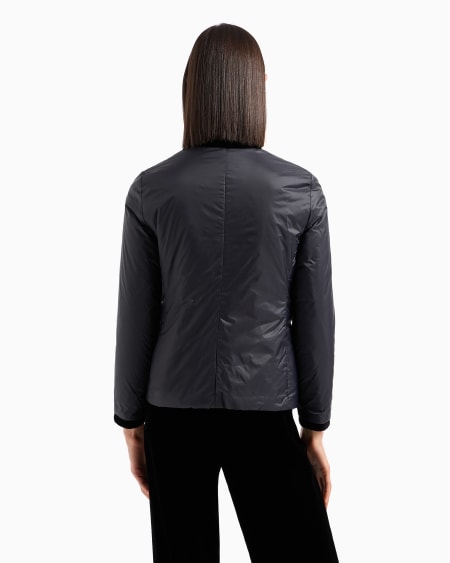 Armani Cazadora Con Cuello De Tira Reversible De Nailon