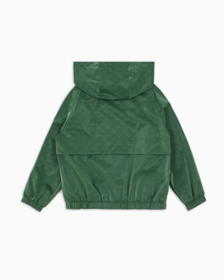 Armani Cazadora De Nailon Con Capucha Y Motivo Integral De águila