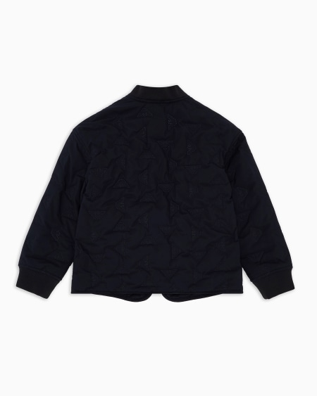 Armani Cazadora De Nailon Con Microáguila Integral Efecto Acolchado