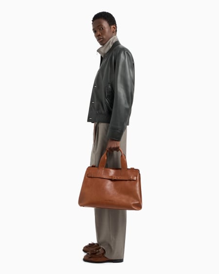 Armani Cazadora De Napa De Cordero De Tacto Suave Con Degradado