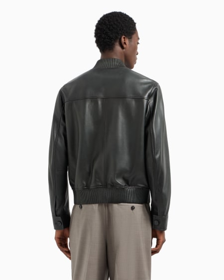 Armani Cazadora De Napa De Cordero De Tacto Suave Con Degradado