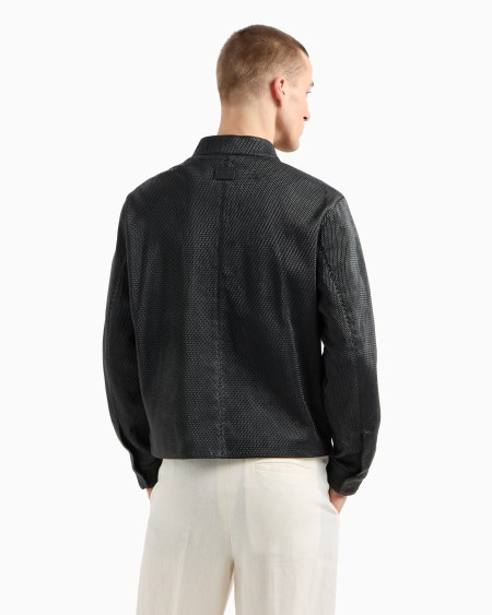 Armani Cazadora De Napa De Cordero Semivegetal Calada