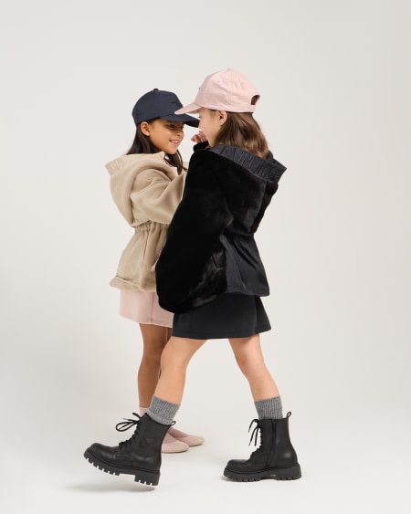 Armani Cazadora Efecto Pelo Con Capucha Y Cremallera