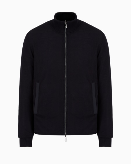 Armani Cazadora Reversible De Nailon Acolchado Y Punto Con Parche Con Logotipo