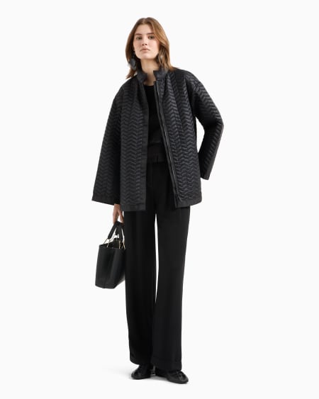 Armani Cazadora Reversible De Nailon Ligero Acolchado Resistente Al Agua